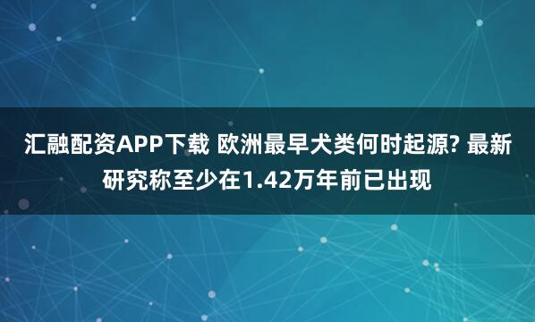 汇融配资APP下载 欧洲最早犬类何时起源? 最新研究称至少在1.42万年前已出现