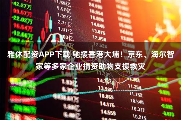 雅休配资APP下载 驰援香港大埔！京东、海尔智家等多家企业捐资助物支援救灾