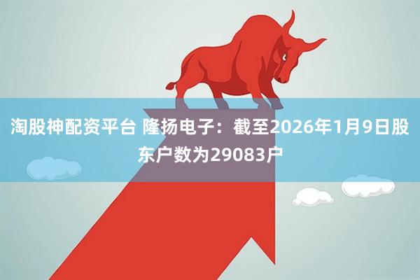 淘股神配资平台 隆扬电子：截至2026年1月9日股东户数为29083户