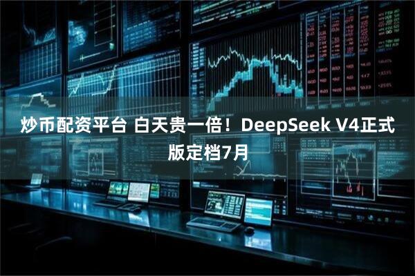 炒币配资平台 白天贵一倍！DeepSeek V4正式版定档7月